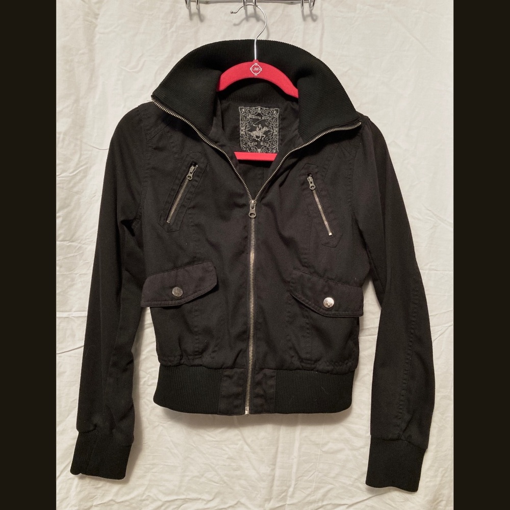 Lightweight Bomber Jacket C: Black S: Small